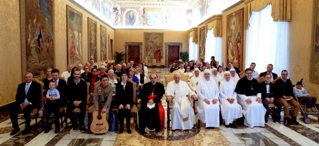 Audience des Visages de la Miséricorde par le Pape François